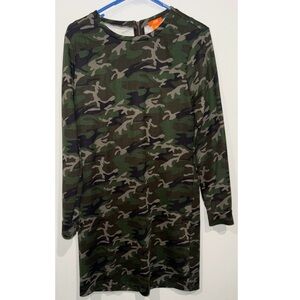 Women's Long Sleeve camouflage Dress Size Medium Brand Joe Fresh